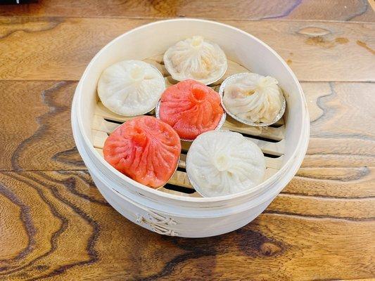 New arrival Combination Xiao Long Bao (2 of Pork, 2 Spicy and 2 Tom Yum )
