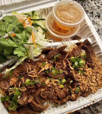 Pork Vermicelli with extra sauce