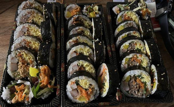 Spicy Tuna Kimbap Original Kimbap Bulgogi Kimbap