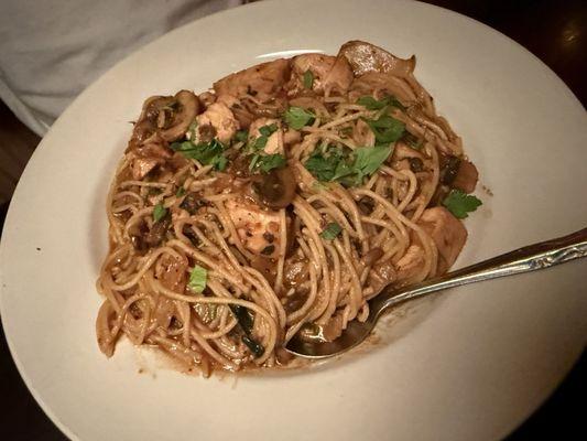 Chicken Marsala pasta
