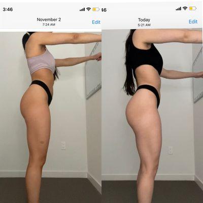 2 week client transformation! Great example of what you can achieve when you stick to the plan.