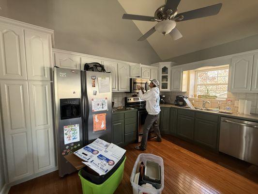 Painting your old cabinets/furniture will give your rooms a whole different like new look without the need of getting new ones.