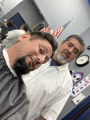 Dan at the start of a cut.