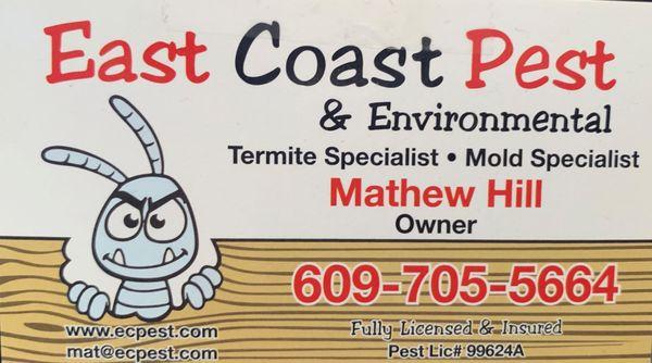 East Coast Pest & Wildlife Control