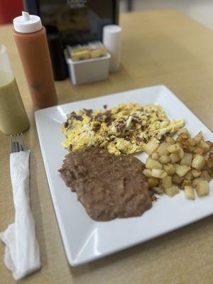 Huevo con Jamon Plato