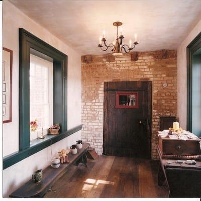 Breezeway - modern construction made to match 1725 house.