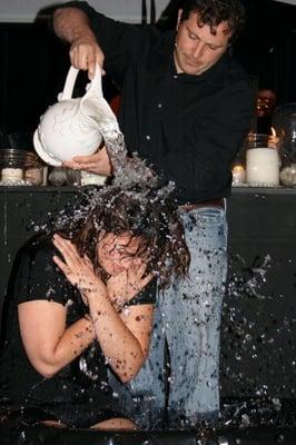 Pastor Ed baptizing