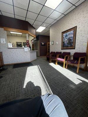 Lobby is on the second floor. But don't worry they do have an elevator.