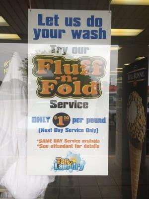 Classic Tan & laundry, Fluff & Fold service