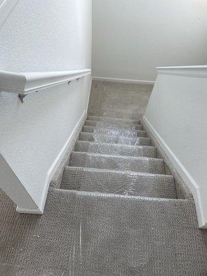 Finished stairs by Carpet Madrid