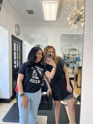 After my haircut and blowout