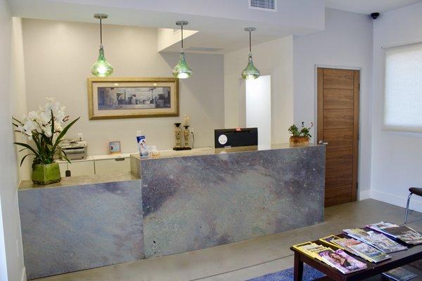 Our reception makes your feel at home!