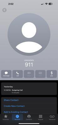 First call I made yesterday.