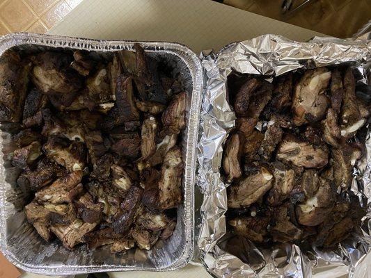 Rib Tips from the catering menu ($85)