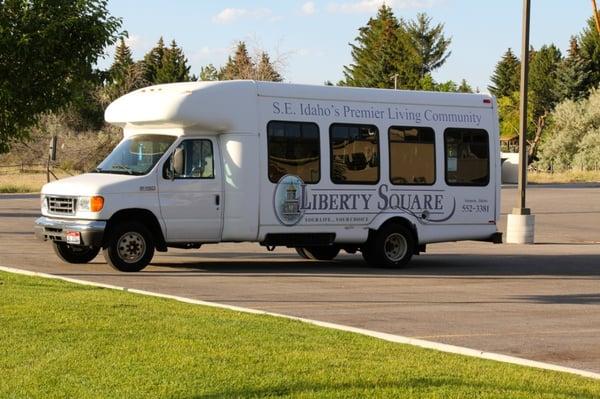 resident shuttle bus for all our activities