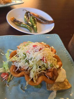 Hibiscus water, steak dinner, chillies, sope, love