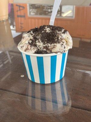 I was just in the mood for a cup of ice cream I usually get a shake or sandwich.