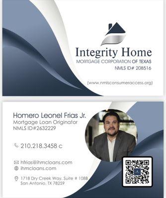 Homero Frias - Integrity Home Mortgage