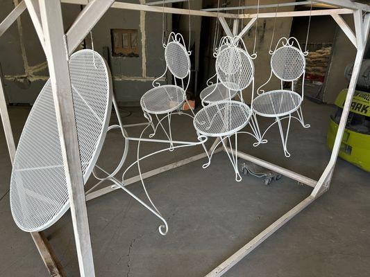 time to update your patio furniture is up again!
We strip to bare metal and re- powder coat. unlike others.
