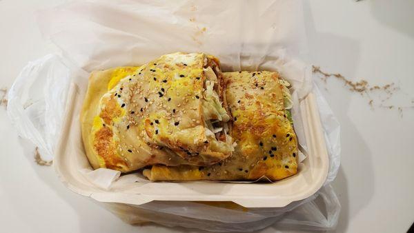 Fried Chicken Steak Jianbing