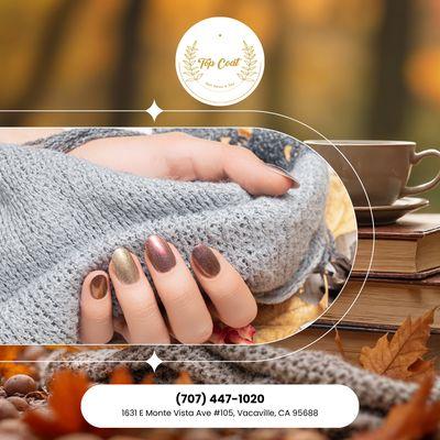 Autumn nail season is officially here! Don't miss out on the fun. Book your appointment before we get too busy!