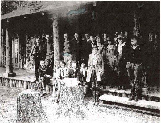 Group picture on the front porch (circa 1920's)