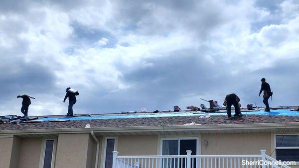 New Roof Plus workers doing a great job!