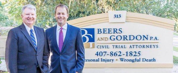 Beers and Gordon services central Florida and it's surrounding areas for personal injury, wrongful death, and civil trial cases.