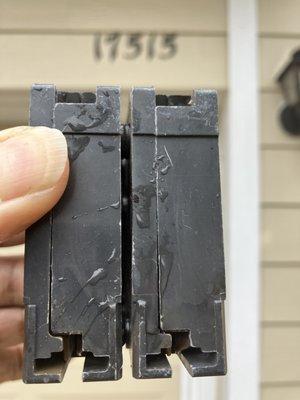 Bad Breaker caused by excessive heat