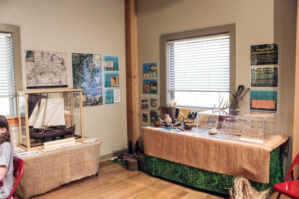 Barn / Visitor Center new display of Indigenous People and Captain John Smith