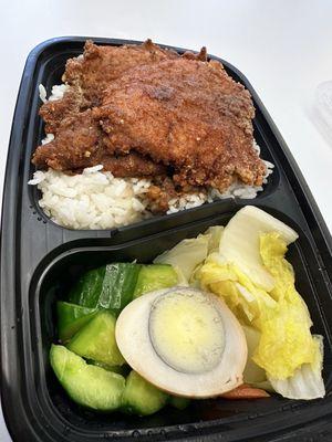 Pork chop bento