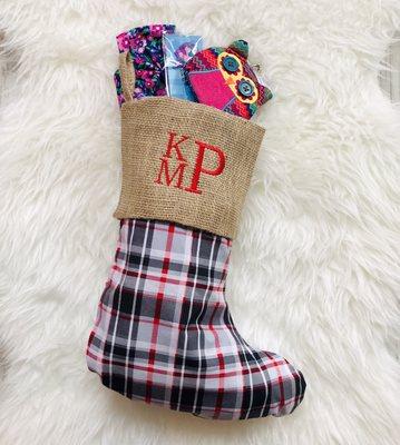 Monogrammed Christmas Stocking