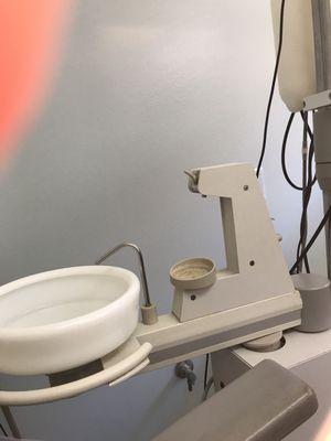 Old and disgusting looking equipments.