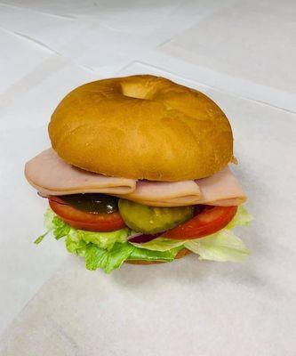 Turkey on bagel