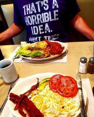 Breakfast after 5 miles hike in the rain! - 6/23/2025