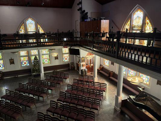 Interior of the sanctuary.