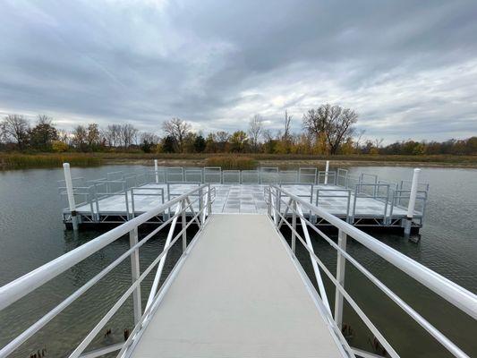 New ADA accessible fishing dock