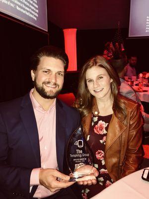 Top 40 under 40 award for the group!