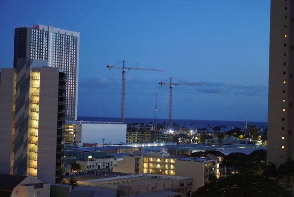 Evening views from 801 South apartments *7/2025