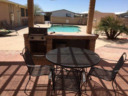 BBQ Area by the Pool