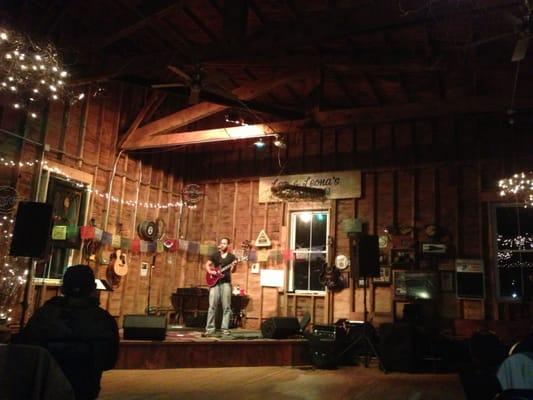 Remodeled barn used by performers
