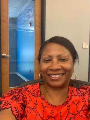 At my desk near conference room