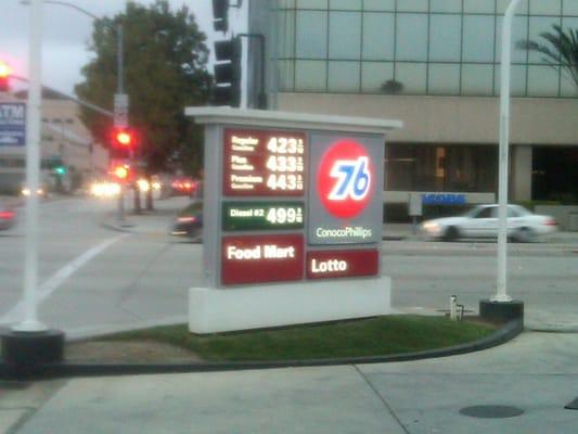 Looking west on Glenarm