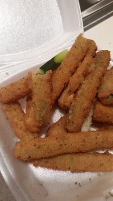Asked for mozzarella sticks and got zucchini sticks. Disgusting. $9 wasted.