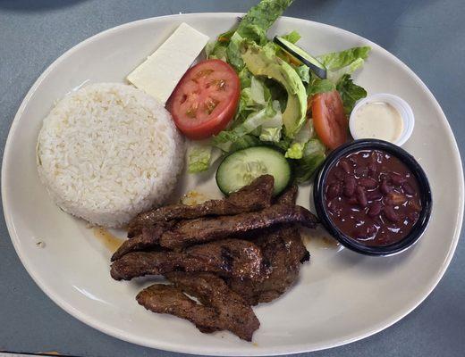 The Carne Asada Plate.
