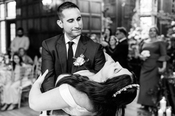 Nailing the dance routine during our wedding 'First Dance'