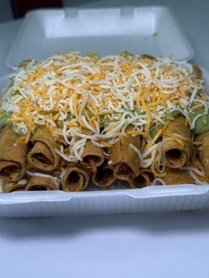 12 rolled tacos