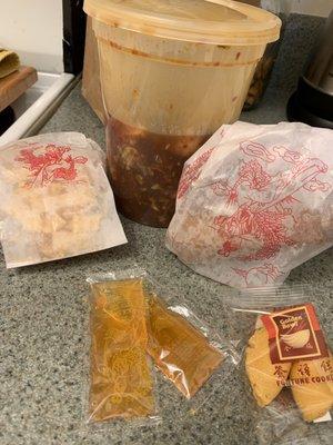 Hot & Hot And Sour Soup and Egg Roll