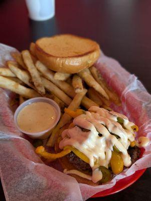 Cheese Crunch Burger