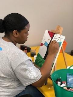 Open Studio is a great time to try out you skills